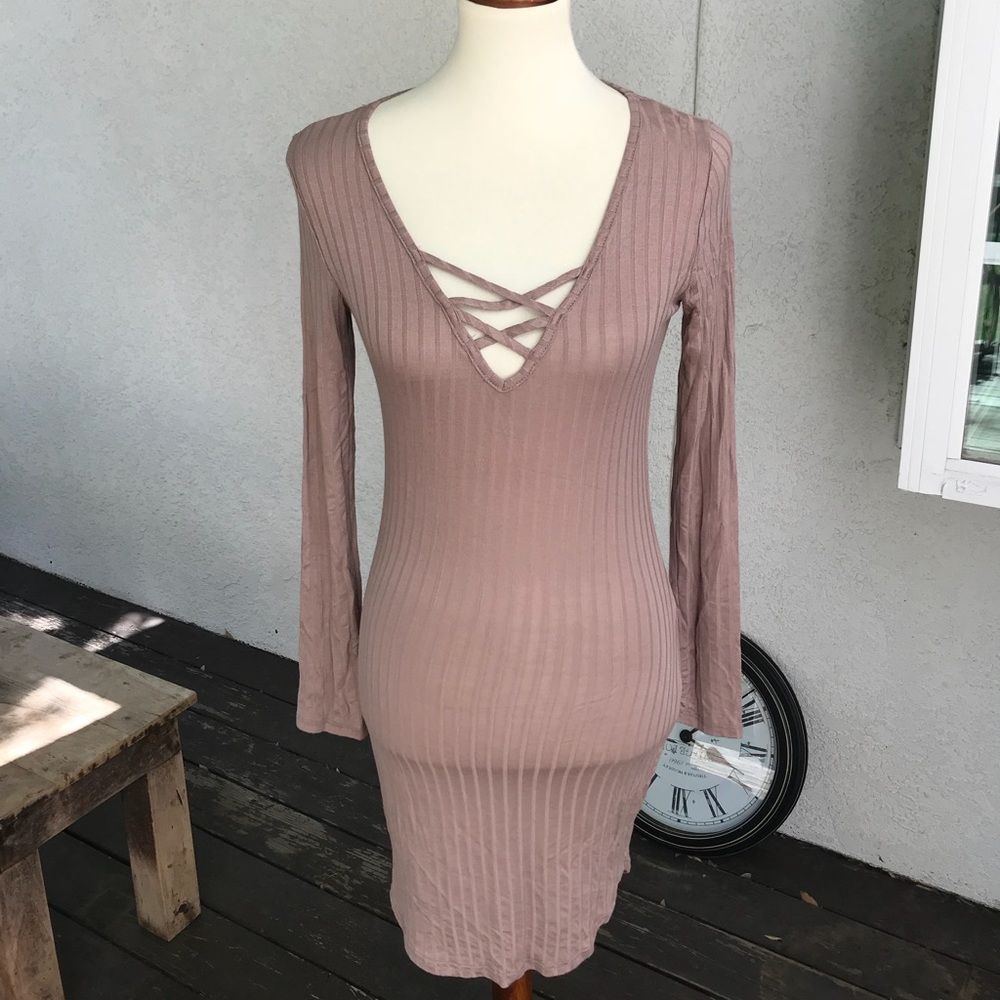 Mocha Criss Cross Dress